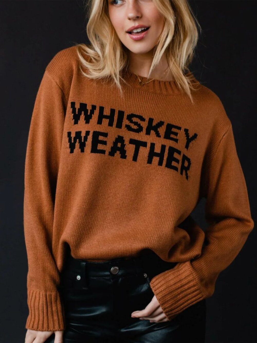 Panache Apparel Co. - Brown Whiskey Weather Sweater